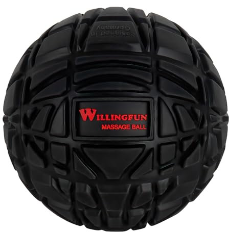 Willingfun Massageball für myofasziale Entspannung, Triggerpunkt-Massageball, Physiotheraypie-Bälle für Rücken, Fuß, Tiefengewebe-Massageball, ideal für Yoga, Muskelentlastung, Übung und Erholung