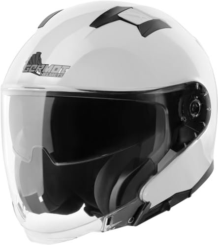 Germot Casco jet GM 670 con visiera (bianco), M (57)