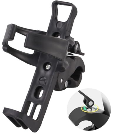 Bike Bottle Holder - Bike Water Bottle Holder for Bike, Lightweight Bike Drinks Holder, Bike Cup Holder for Road Bikes Mountain Bike (Black)