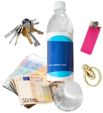 Diversion Safe Water Bottle Secret Stash Container Stash Safe Can With Hidden Compartment | Real Secret Hideaway Water Bottle For Valuables Keys Cash