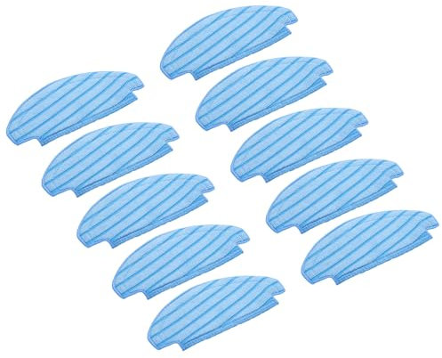sourcing map 10Pcs Washable Cloth Mop Pads Cotton Robot Vacuum Cleaner Accessories for Ecovacs for Deebot 920 950 T5 T5 Max, T5 Power/ N8/ N8 Pro/ N8 Pro+/N10 Plus Replacement Pads