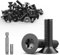 TXXATX 15 Piezas Tornillos Cabeza Avellanada Torx M8 x 25 mm Tornillos de Acero Inoxidable A2 V2A Tornillo Mecánico Tornillos Avellanados Negro Tornillos de Cabeza Plana con Punta Torx T40