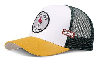 Coastal - Filthy Flamingo (White/Mustard) - Trucker Cap Meshcap Hat Kappe Mütze Caps