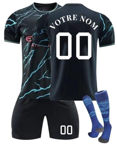 Enfant Maillot de Football Personnalisé Enfant 24/25 – Ensemble de Foot avec T-Shirt, Short et Chaussettes, Homme Vêtements de Football Jersey