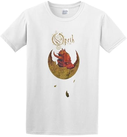 Unisex T-Shirt Opeth 'Devil' White L