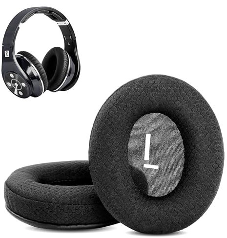 Revolution Headphone Ear pads replacement Compatible with Bluedio Revolution Headphones(Textile fabric and Memory Foam ear cushions)