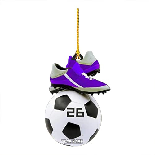 Weihnachtsbaumschmuck 2D Flache Acryl Weihnachten Deko Personalisierte Fußball Fußballschuhe Weihnachtsbaum Deko Anhänger 2024 Weihnachtsbaumschmuck Weihnachtsbaum Hängende Dekorationen