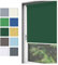 Home-Vision® Rollo Klemmfix, ohne Bohren, Fensterrollo mit Seitenzug, einfache Montage ohne Werkzeug, Moderne Fensterdeko(Nebbia Dunkelgrün, B75cm x H130cm)