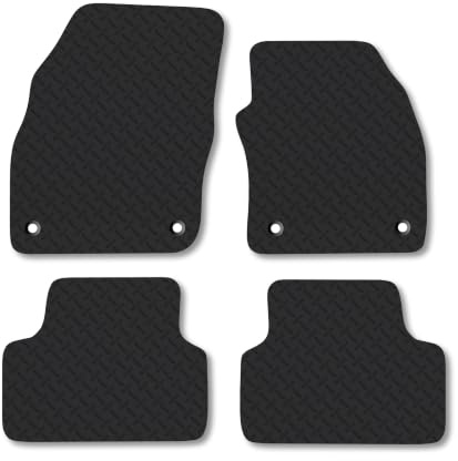 VW T-Cross (2019+) 5mm Rubber Car Mats | Heavy Duty Rubber Tailored Fit Floor Mats Full Coverage Durable Waterproof Accessories Easy Clean Anti Slip Made in the UK