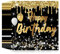 40 Stück Happy Birthday Party Servietten, Schwarz Gold Glitzernde Diamanten Geburtstagsservietten 33x33cm Einweg Partygeschirr Papierservietten für Junge Mädchen Geburtstag Party Deko
