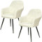 Betylifoy Stuhlhussen 2er Set Stuhlhussen mit Armlehne Stretch Stuhlbezug Abnehmbare Waschbar Stuhl Bezug Stuhlbezüge für Esszimmer Restaurant Bürostuhl (2, Beige, Universal)