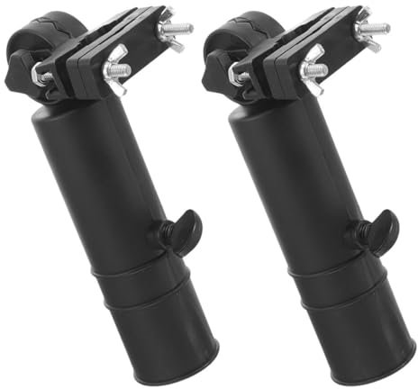 TOYANDONA 2pcs Golf Umbrella Holder for Push Cart Adjustable Umbrella Stand Durable Clamp Mount for Trolley Lightweight and Portable Golf Accessories Stable and User Friendly Design