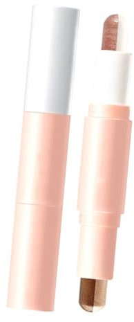 VICASKY 2Stücke Doppelte Farben Lidschatten Stick Dual Kopf Augenfarbe Wasserfest Schimmernd Einfaches Auftragen für Natürliches Make Up für Alltag und Profi