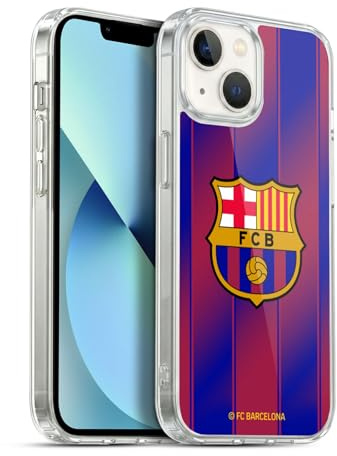 Head Case Designs Offizielle FC Barcelona Home 2025/26 Wappen-Set Gel Handyhülle Hülle [Militärischer Schutzgrad] Kompatibel mit Apple iPhone 13