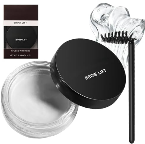 Clear Eyebrow Gel & Glue - Soap Brows Kit, Waterproof Long-Lasting Eyebrow Soap Kit, Smudge-Proof Gel Clear for Natural Sculpted Brows, Premium Brow Glue