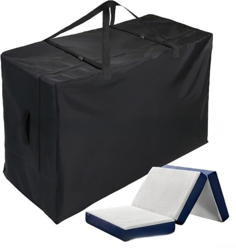 Aufbewahrungstasche für Klappmatratze mit wasserdichtem Oxford-Gewebeschutz und staubdichtem Bezug, kompatibel mit verschiedenen Größen, faltbar und leicht zu tragen (104,1 x 71,1 x 45,7 cm (333 l))