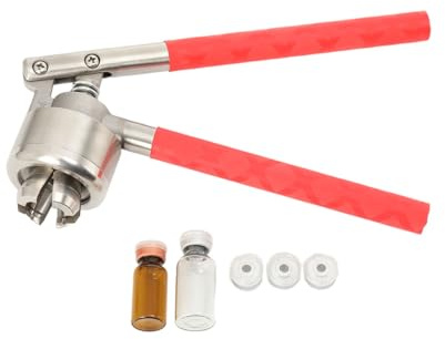 L-home Manual Perfume Crimper & Capping Tool - Stainless Steel Capping Tool for 13mm Aluminium Caps, Perfume Bottle Sealer for Vials, Essential Oils, Labs & DIY