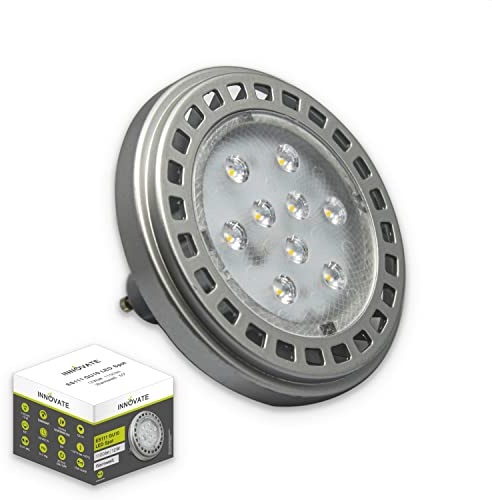 INNOVATE ES111 GU10 LED Leuchtmittel Lampe Spot Strahler / QRB11 (ES111 / QRB111 GU10 LED Leuchtmittel Spot, 12W, 60°, warmweiss, dimmbar - ersetzt 100W)