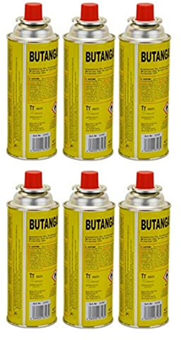 Starlet24 12x MSF-1a Butan Gas-Kartusche 227g für Gaskocher, Campingkocher, Heizung, Unkrautbrenner, Bunsenbrenner – geeignet für tragbare Gasgeräte, Lange Betriebsdauer, Sicherheitsventil