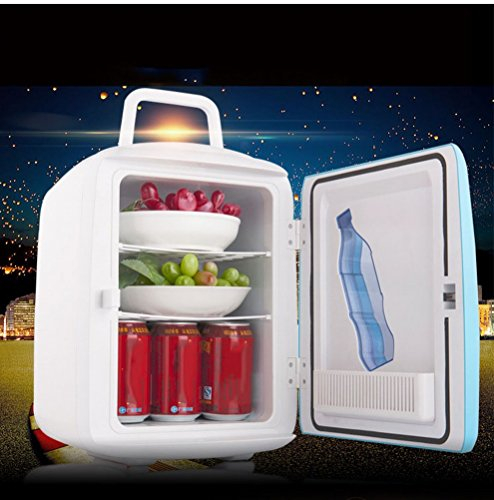 12L car refrigerator car Cooler Box Freezer Small Refrigerator Ultra-Quiet,Blue,27 * 37 * 18cm