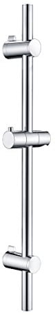 Grünblatt Brausestange Round, Brausestange, variable Bohrlöcher zur Befestigung, chrom (100 cm)