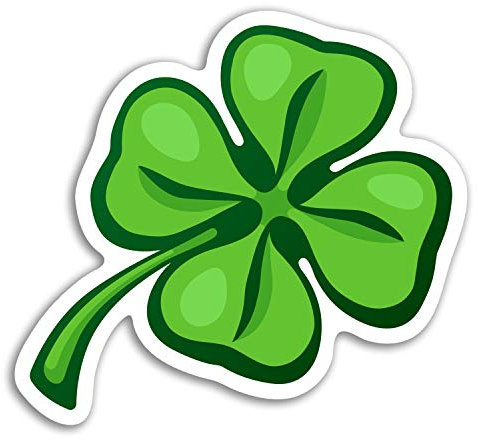 2 x 10 cm Lucky Clover Vinyl-Aufkleber - Aufkleber Auto Gepäck-Reise-Geschenk # 19231 (10 cm breit)