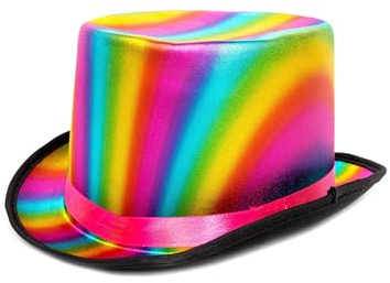 Zylinder Multicolor mit Streifen