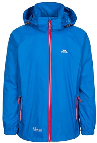 Qikpac X Unisex Waterproof Packaway Jacket - BLUE XL