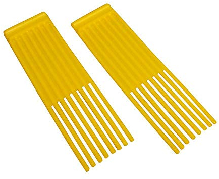 BMS Westwood Countax Power Sweeper x 2 Yellow Brushes Fits Lawn Tractor