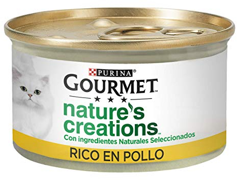 Gourmet Purina Nature's Creations Natürliches Nassfutter für Katzen mit Huhn, 24 Dosen à 85 g