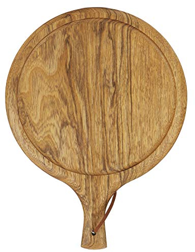 Tagliere per pizza con manico, piatto per pizza rotondo in legno per pizza, vassoio da portata per ristorante, uso domestico