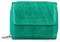 Contacts Cuir véritable Womens RFID Blocking Trifold Porte-Monnaie Porte-Monnaie Zipper Purse Portefeuille (Vert Clair)