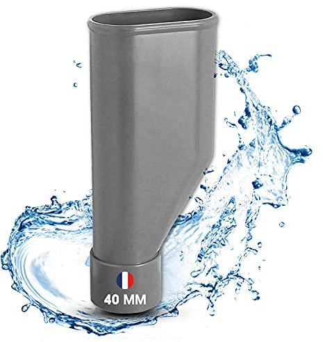 Electroo Entonnoir Double Evacuation Machine a Laver Raccord PVC Ø40mm | Siphon Evier Double Tuyau Machine à Laver Lave Vaisselle Lave Linge | Facile à Installer, Universel & Adaptable Toute Marque