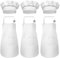 Set de 3 Delantal y Gorro Cocinero Para Niños, Blancos Ajustables Con 2 Bolsillos, Chef Pequeños, Hornear y Cocina Infantil, 6 a 13 Años