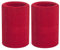 Handgelenk-Schweißband – 10 cm (4 Zoll) Sport-Armbänder, elastische Sport-Armbänder, Dicke Cotto-Armbänder für Gymnastik, Basketball, Tennis, Fußball (1 Paar) (Blau) (Red)