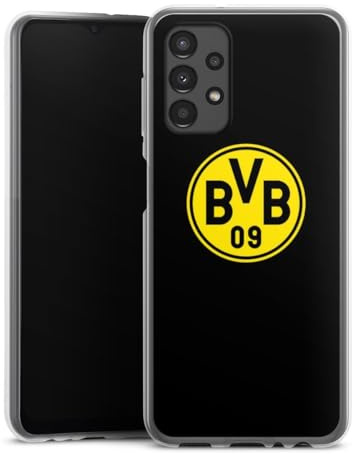 DeinDesign Silikon Hülle kompatibel mit Samsung Galaxy A13 4G Case transparent Handyhülle Borussia Dortmund Logo BVB