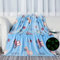 Tociwih Wagen Geschenk für Jungen, Glow in The Dark Cartoon-Auto Wagen Fleecedecke für Bett Couch Sofa, Ultraweich und Gemütlich Flauschige Decke für Kinder (Car)