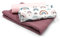 VmG-Store Musselin + Baumwollstoff Set farblich abgestimmt Double Gauze Stoff 100% Baumwollstoff Tex Standard 100 (Set09 Pastell Regenbögen Weiß)