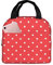 DMORJ Lunchbox mit roten und weißen Punkten, groß: >> Fassungsvermögen, Bento-Lunchbox für Kinder, Frauen, Erwachsene, 21,6 x 20,3 x 12,7 cm