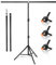 Youyijia Backdrop Stand Kit T-Shape 2x1.5m/6.5 X 5ft Portable Backdrop Support Height Adjustable Photo Backdrop Stand with 3 Clip Clamps for Photo Video Studio