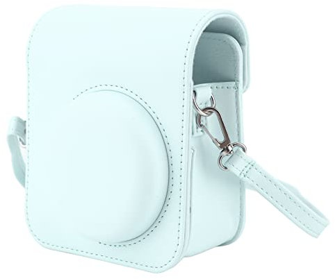 Protective Case for Fuji Instax Mini 12 Camera, Mini 12 Camera PU Bag with Adjustable Shoulder Strap (Mint Green)