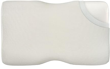 Inphysio Ergonomisches Duo Premium Nackenkissen - Thermoelastisches Memory Foam-Kissen - Hypoallergenes Kissen - Höhenverstellbar - 60 x 35 x 12/10 cm