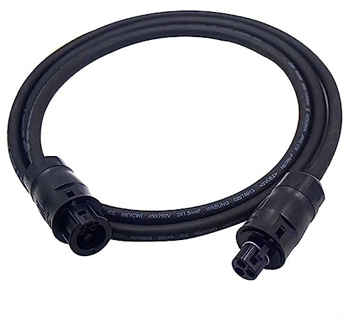 Wechselrichter Adapter Anschlusskabel, Wechselrichter Netzkabel mit BC01 Buchse auf Verlängerungsadapter, Inverter Gummikabel, 10 Meter