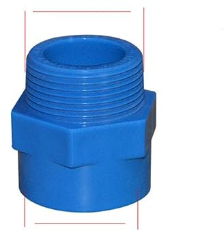 Filetage mâle PVC Joints Jardin Irrigation Tuyau D'eau Connecteurs Aquarium Réservoir Tube Raccords 1 Pcs-1 Pcs, 25mm X 1-2 pouces