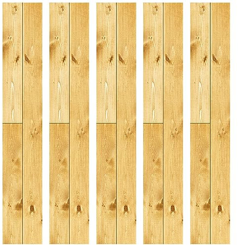 FOMIYES 5 Stücke PVC Boden Aufkleber Holzmaserung Und Stick Fliesen Abnehmbare Boden Aufkleber Für Bad Küche