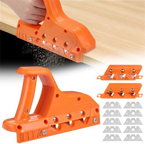 Taglierina Professionale per Cartongesso con 10 Lame, Angoli Regolabili 45° e 60°, Attrezzo Multiuso per Taglio Cartongesso, Materiali Edili, Pialla Manuale Robusta per Precisione e Durabilità
