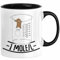 Trendation - Chemiker Tasse Lustiger Maulwurf Mole Per Liter Chemie Avogadro's Chemiker Tasse (Schwarz)