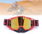 Jilskl Motocross Lederbrille, Motocross Brille, Geeignet Für Motorräder, Rennwagen, Offroad-Rennen, Offroad-Motorräder, Mountainbikes, Ski- Oder Offene Helme Usw, Rot Schwarz