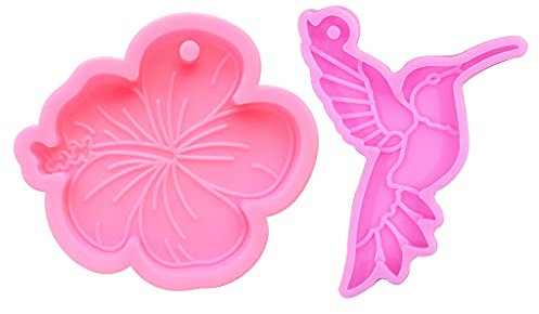 Silikonform für Kolibri zum Selbermachen, Schmuckherstellung, Epoxidharz, Basteln, Behang, Kolibri, Silikonmaterial, Schlüsselanhänger, Silikon-Anhängerformen für Epoxidharz, Silikonanhänger, Formen