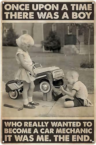 Metall-Blechschild mit Aufschrift Maintenance Car, Who Really To Become A Car Mechanic, Retro-Poster, Garage, Küche, Wandschild, Heimdekoration, Café, Bar, Pub, Bierclub, 30,5 x 40,6 cm